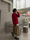 Solid Cotton Banding Bermuda Pants