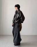 Villain Trench Leather Jacket