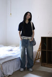 Daily stopper straight denim