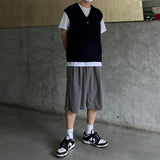 Checker Pattern Knit Vest