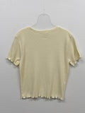 Wave Punching Ribbed Short Sleeve T-Shirt