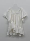 Prin Unbalanced Flare Blouse