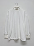 Turtleneck Overfit Brushed Sweatshirt