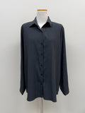 [Skirt SET] Basil Wrap Loose-Fit Shirt