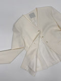 Twill Glass V-Neck Jacket
