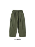 Peach Cotton Side Pocket Balloon Pants