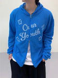 Youth two-way flow hood zip-up