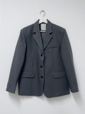 Ber Linen Loose Fit Single Jacket