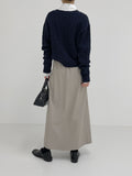 Lizzo banding slit long skirt