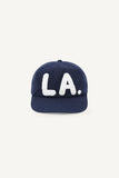 LA Boucle Lettering Flat Ball Cap