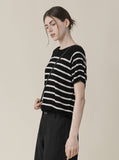 [Premium] Whole Garment Julie Dangara Short Sleeve Knitwear
