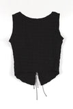 Ruling emboss summer vest