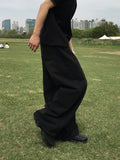 Cier Black Tin Washing Denim Pants