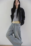 Biker blouson crop jacket