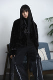 Cross long net knit