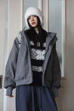 Nordic snow cardigan zip-up