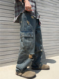 Scratch Damage Cargo Denim