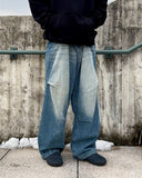 Frang washed denim pants