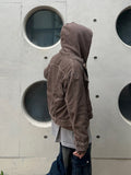 Crop Pigment Corduroy Jacket