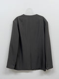 Simon No Collar Loose Fit Jacket
