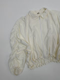 Shirring Raglan Nylon Jumper