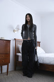 Loom biker cotton pants
