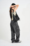 Den Belted Strap Cargo Pants