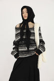 Oreo fringe off knit