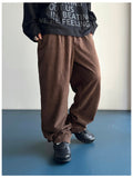 Twill Basic Corduroy Wide Pants