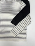 Sufen Stripe Turtleneck Knit T-shirt