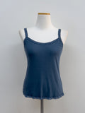 Lace Ribbed Square Sleeveless