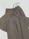 Wrinkle Wrap Layered Banding Pants