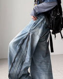 Motive Zip-up Wide Denim