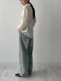 Renne Belted Loose-Fit Blouse