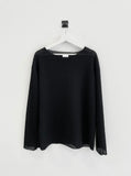 SS Cutting Thin Linen Knit T-Shirt