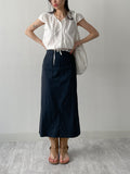 Yuke String Crop Blouse