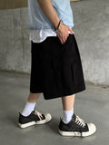 Two-Tuck Bermuda Cargo Sweatpants