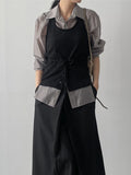 Button Halter Knit Bustier