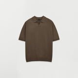 SS Comfort Half Open Collar Knit