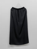 Banding Satin Long Skirt