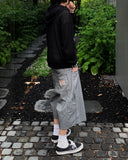 Summer Lettering Knit Hood Zip-Up