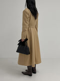 Belted Single Long One Piece Coat