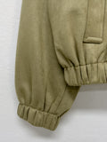 Raglan suede short blouson