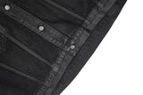 Coated Set Black Denim Jacket