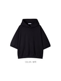 Word Semi Crop Half Hood