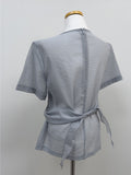 Earth Wrap See-Through Half Blouse