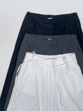 Unbalance Nylon Strap Wide Pants