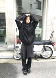 STRING VELLVET HOOD JACKET