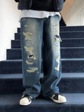 FW Tex Damege Medium Blue Denim PT