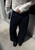 SOLID TWILL WIDE PANTS